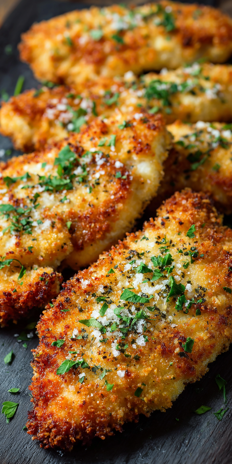 Crispy Panko Parmesan Chicken Recipe