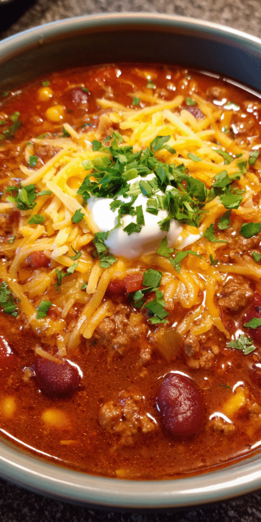 Ground Beef & Bean Taco Soup Recipe