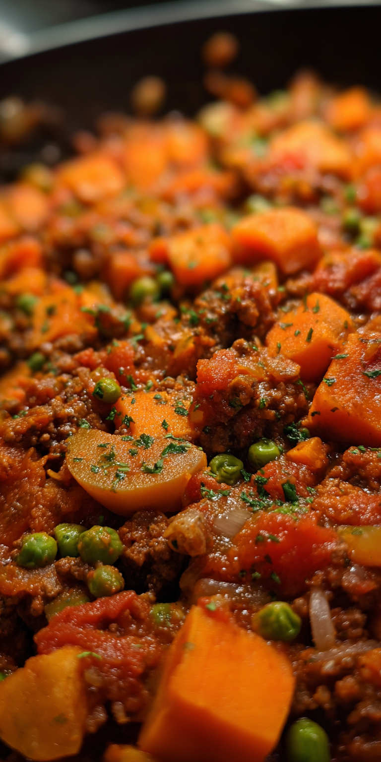 Ground Beef & Sweet Potato Bake Recipe
