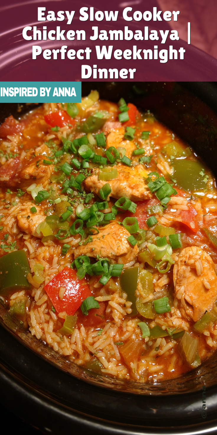 Easy Slow Cooker Chicken Jambalaya | Perfect Weeknight Dinner served warm with gentle spices and a cozy aroma