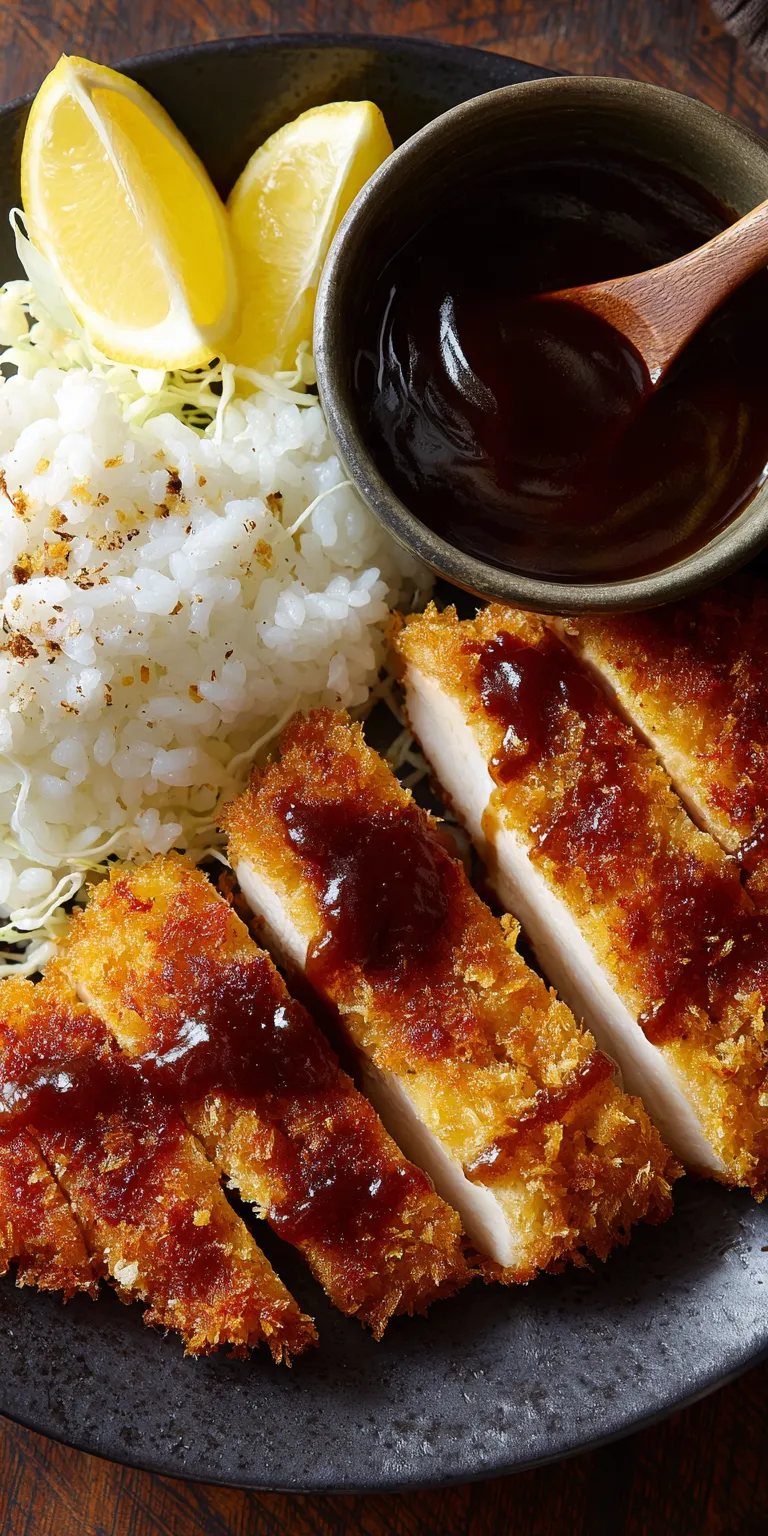 Easy Slow Cooker Chicken Katsu: Crispy Japanese Comfort Food served warm with cozy spices