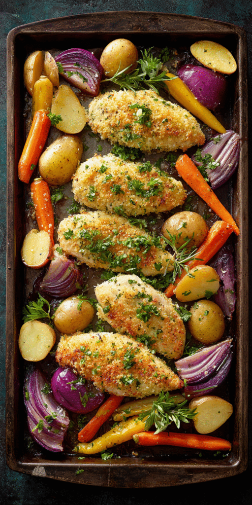 Herb-Crusted Sheet-Pan Chicken Recipe
