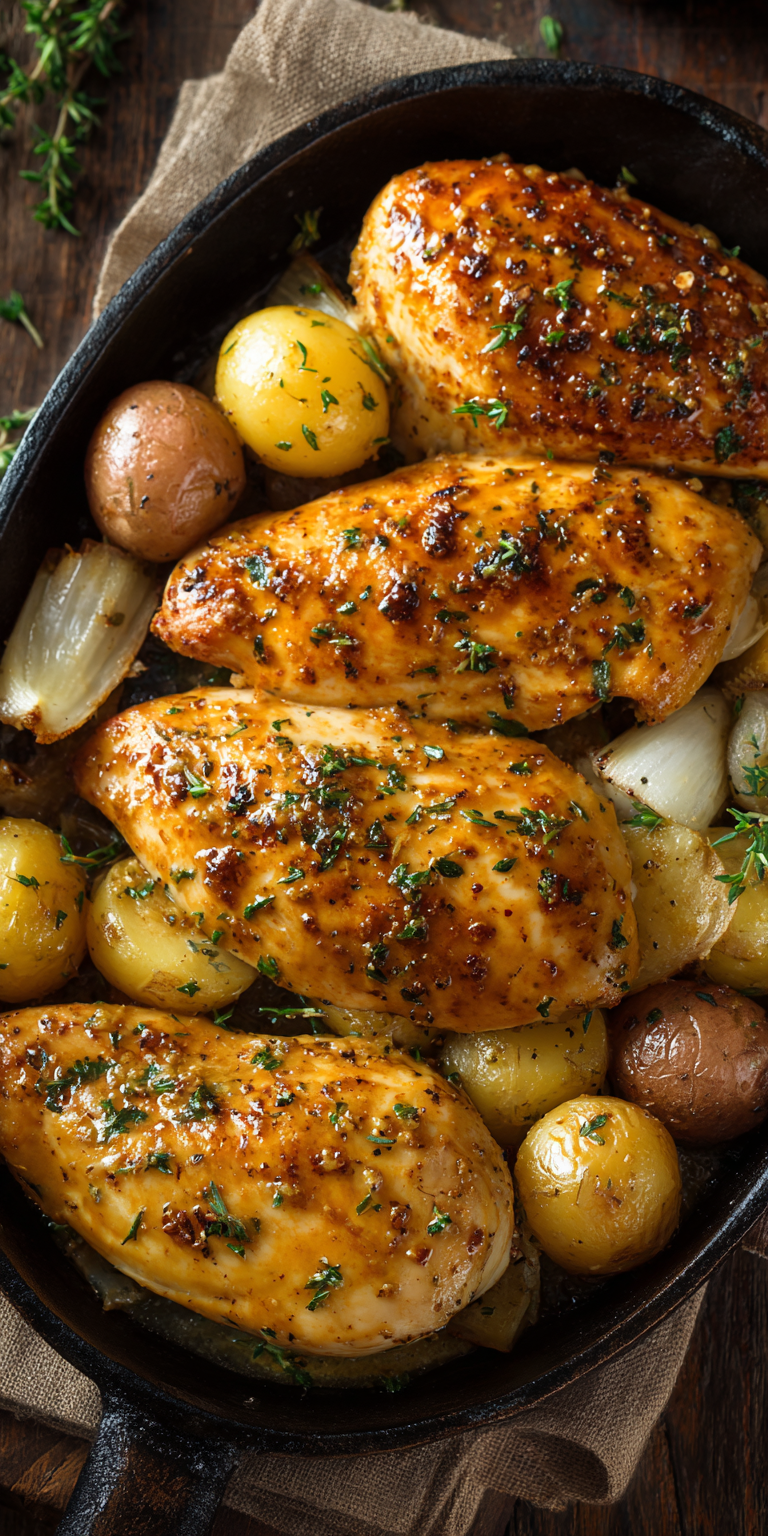 Honey Mustard Glazed Chicken Breast Recipe (Easy & Juicy) served warm with cozy spices