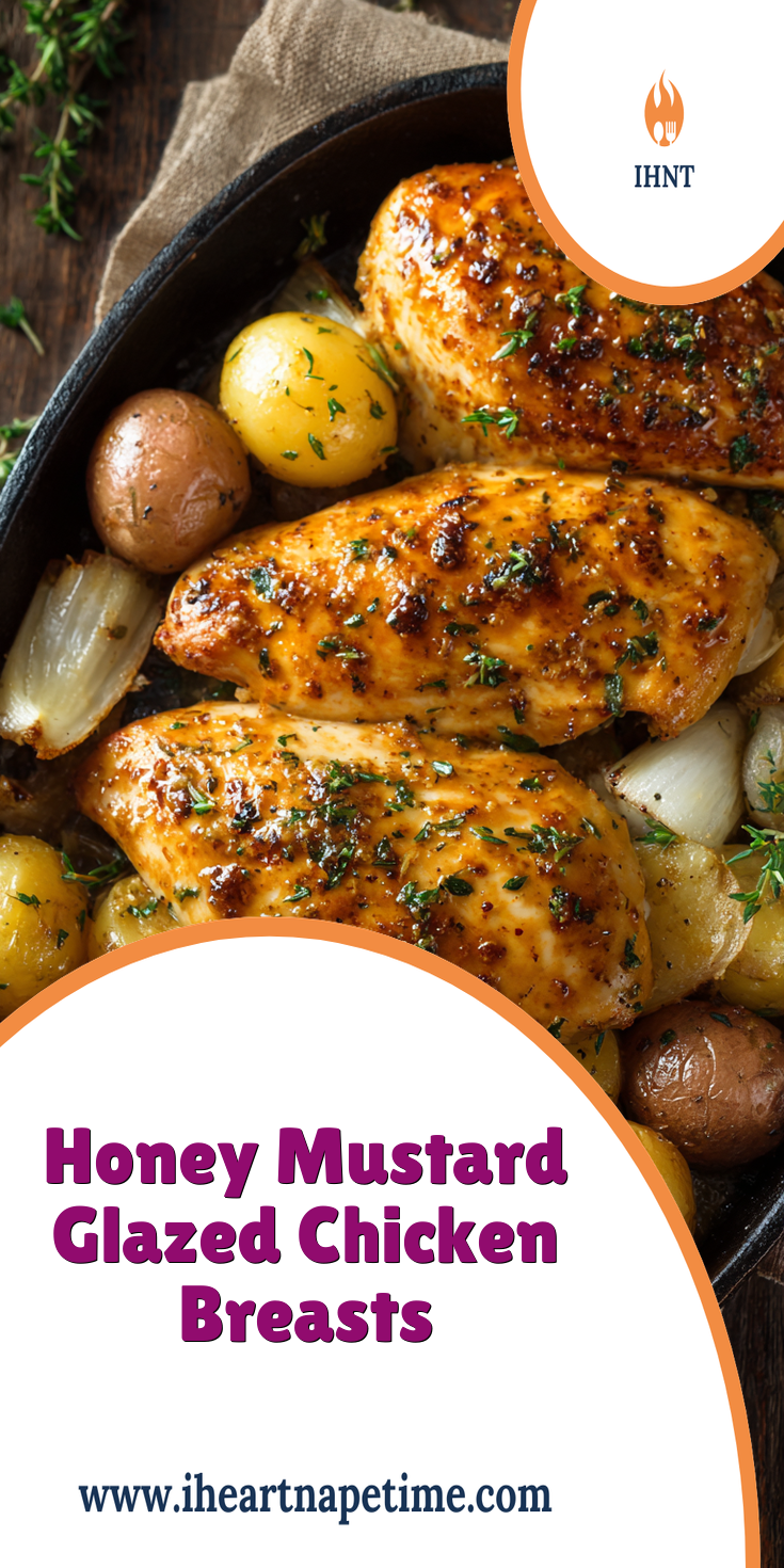 Honey Mustard Glazed Chicken Breast Recipe (Easy & Juicy) served warm with cozy spices