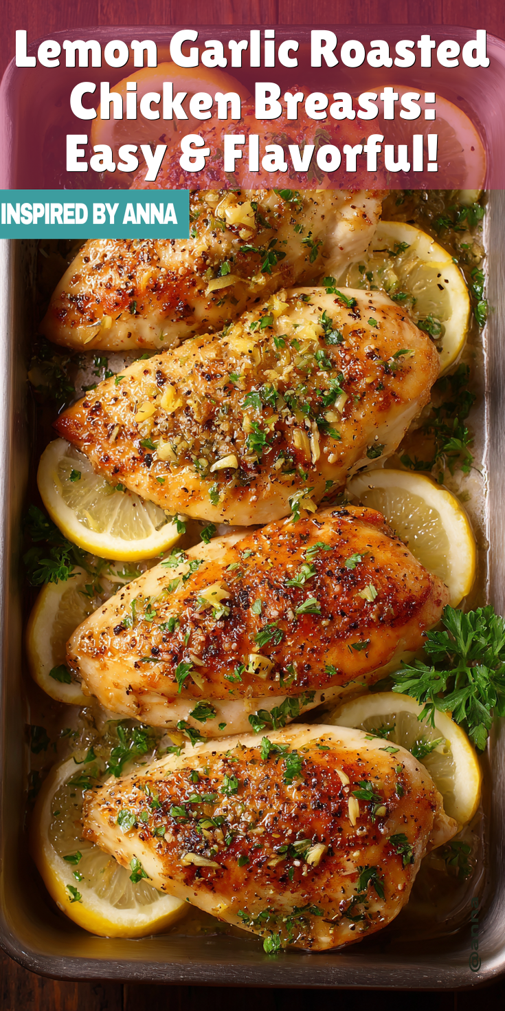 Lemon Garlic Roasted Chicken Breasts: Easy & Flavorful! served warm with cozy spices