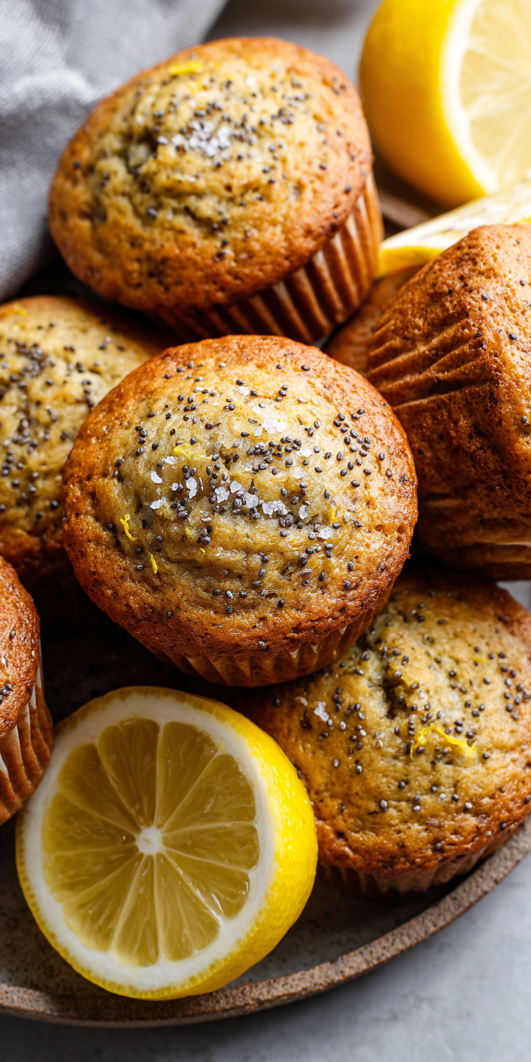 Lemon Poppy Seed Banana Muffins Recipe