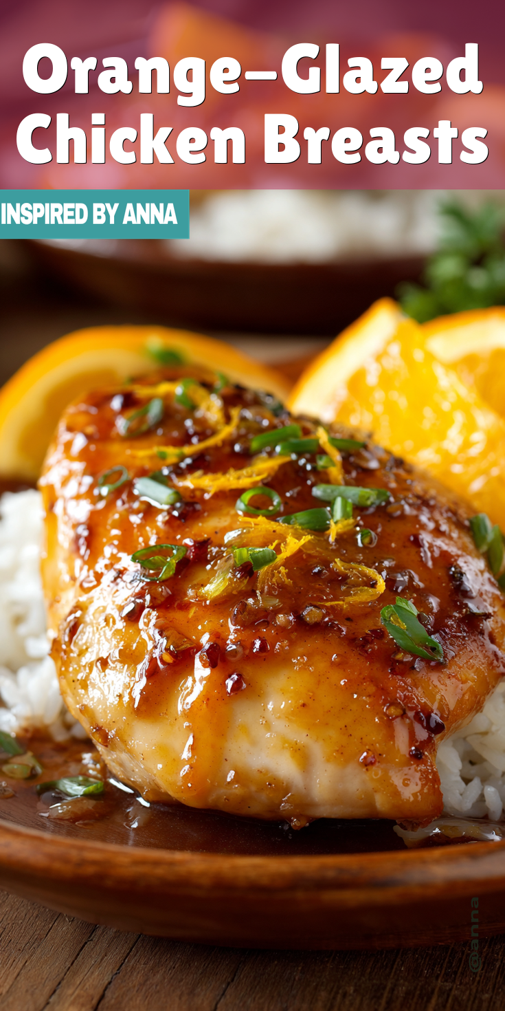 Orange-Glazed Chicken Breasts served warm with cozy spices