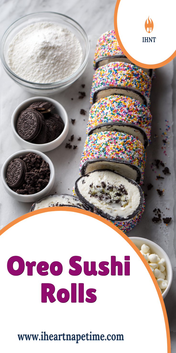 Oreo Sushi Rolls: A Fun & Easy No-Bake Dessert Recipe served warm with cozy spices