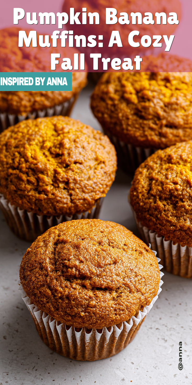 Pumpkin Banana Muffins: A Cozy Fall Treat served warm with cozy spices
