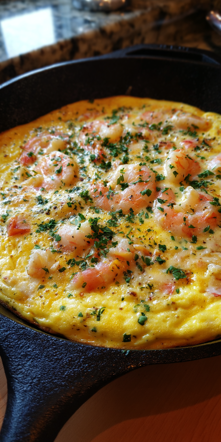 Shrimp Scampi Frittata Recipe