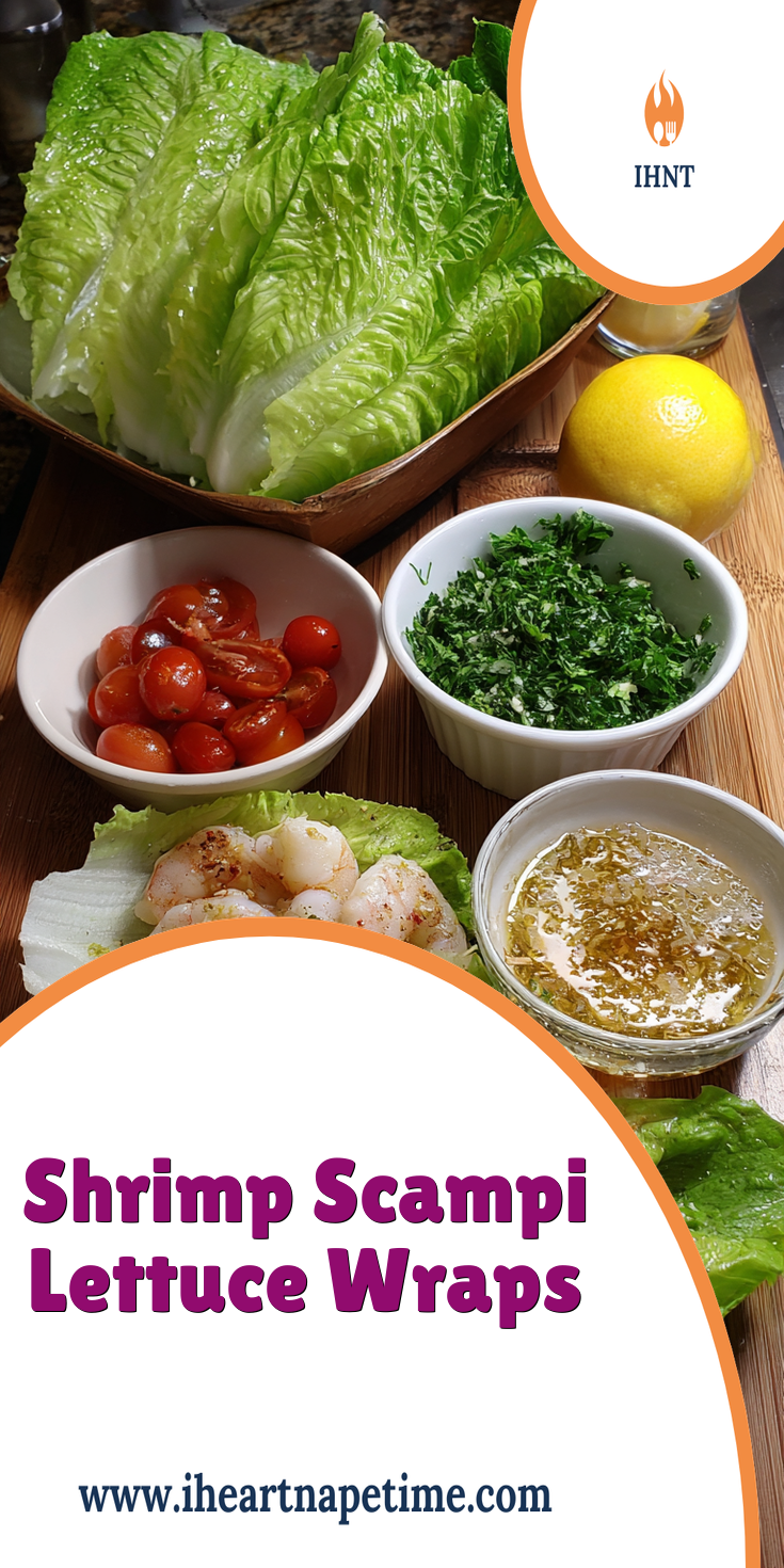 Shrimp Scampi Lettuce Wraps | Easy Low-Carb Dinner Recipe served warm with cozy spices