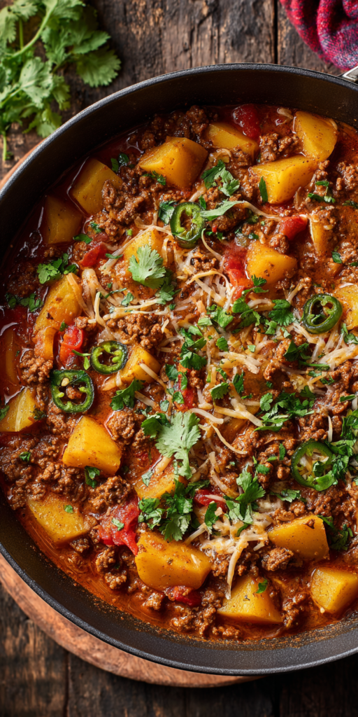 Smoky Chipotle Ground Beef & Potato Casserole Recipe