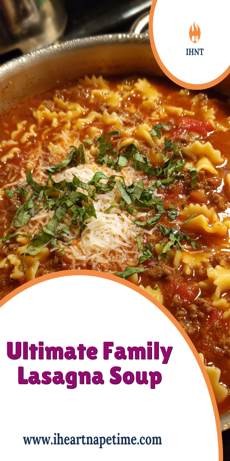 Ultimate Family Lasagna Soup Recipe | Easy One-Pot Dinner served warm with cozy spices