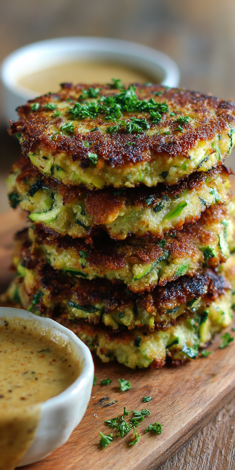 Gluten-Free Almond Flour Zucchini Fritters Recipe