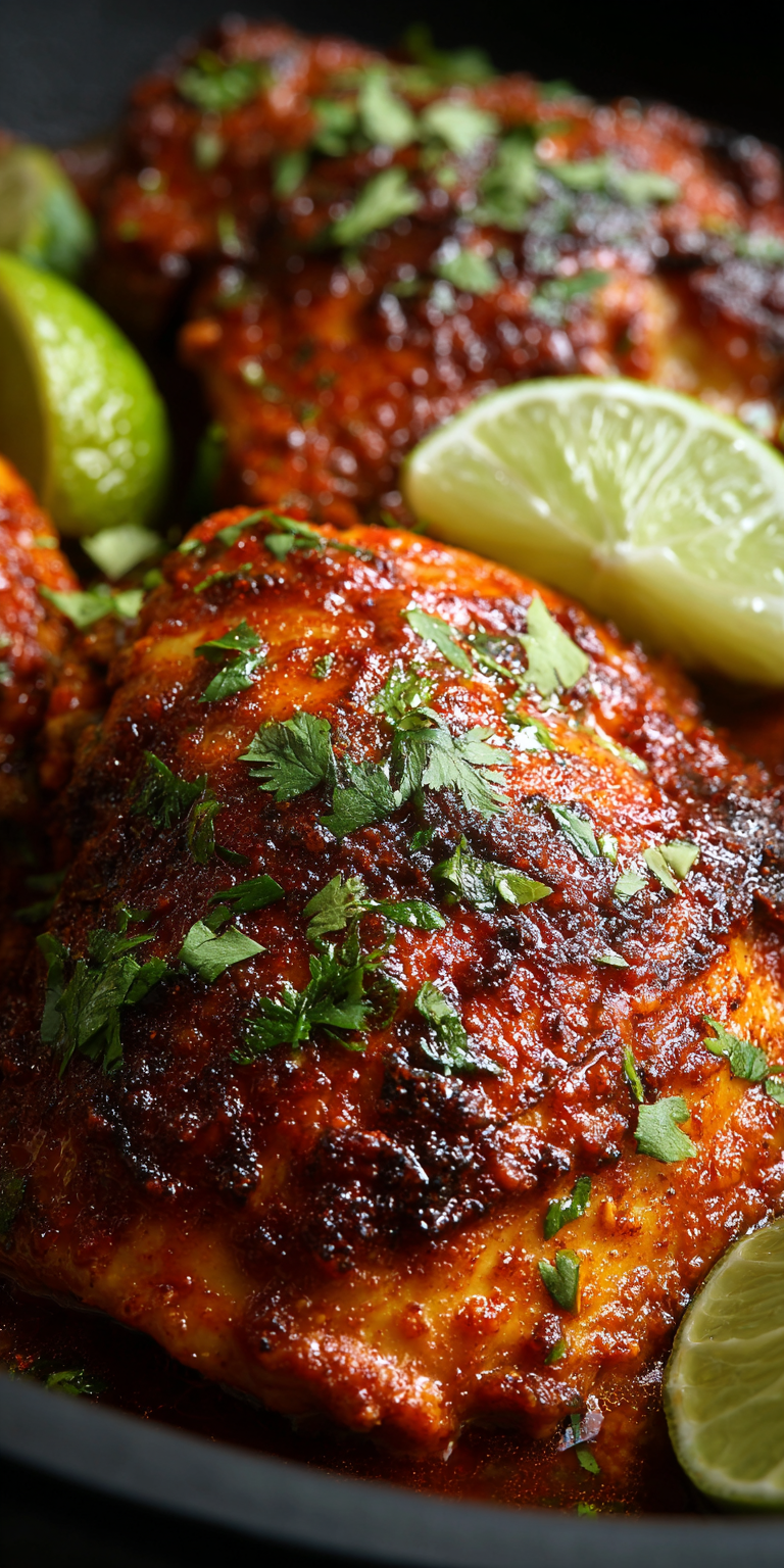 Honey Lime Glazed Crockpot Harissa Chicken Recipe