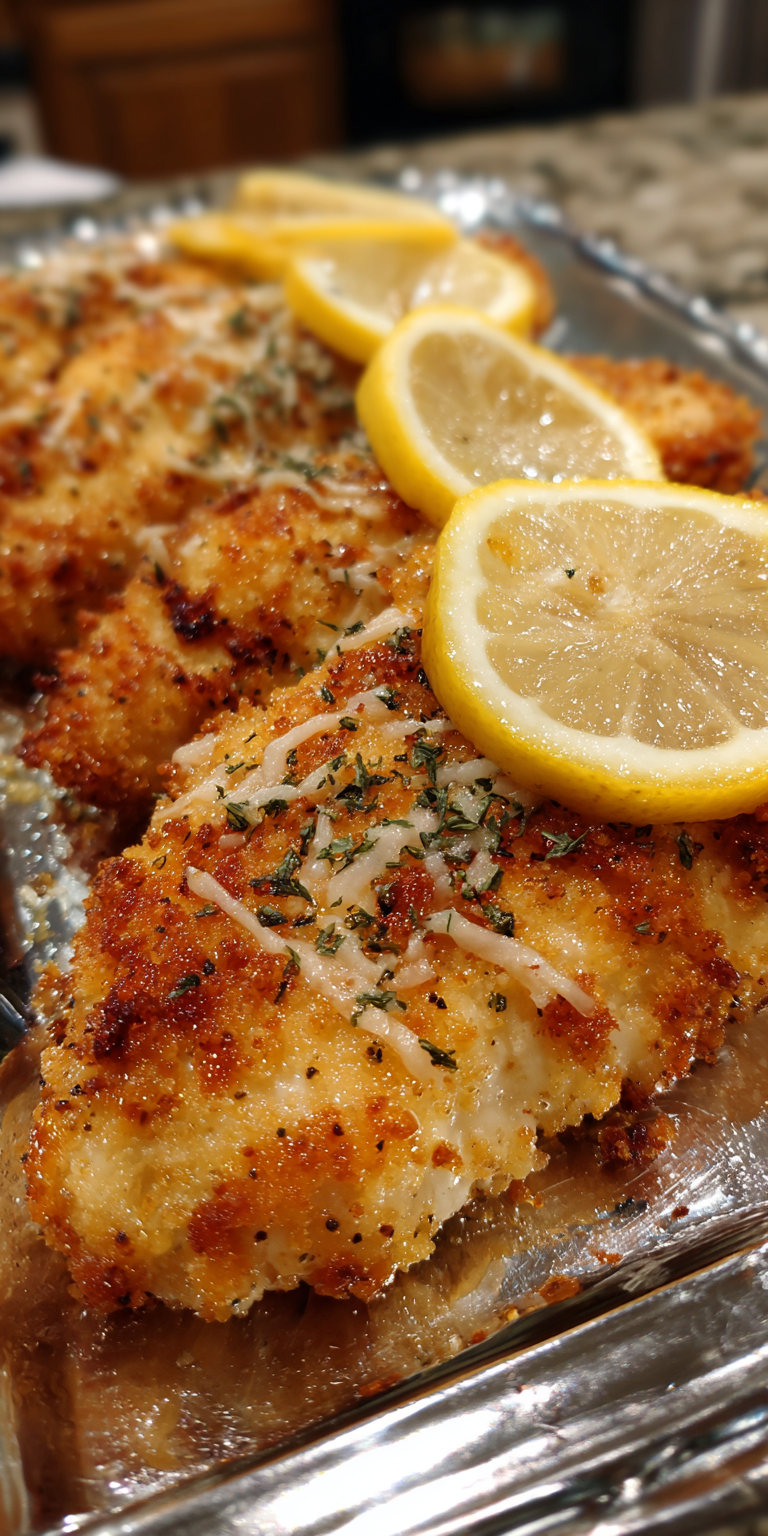 Lemon Pepper Panko Parmesan Chicken Recipe