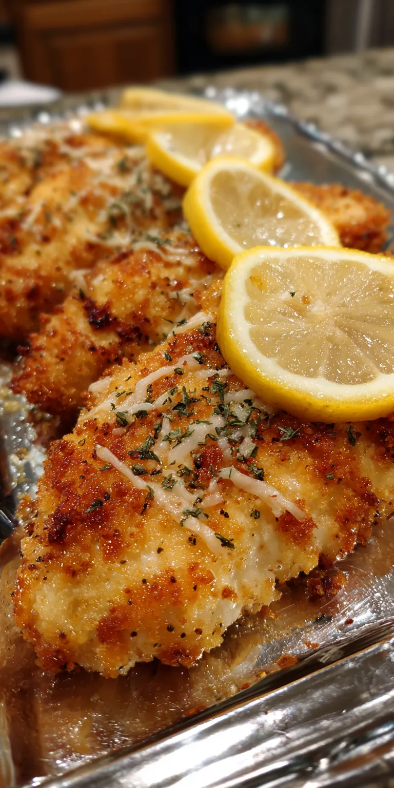 Lemon Pepper Panko Parmesan Chicken served warm with cozy spices