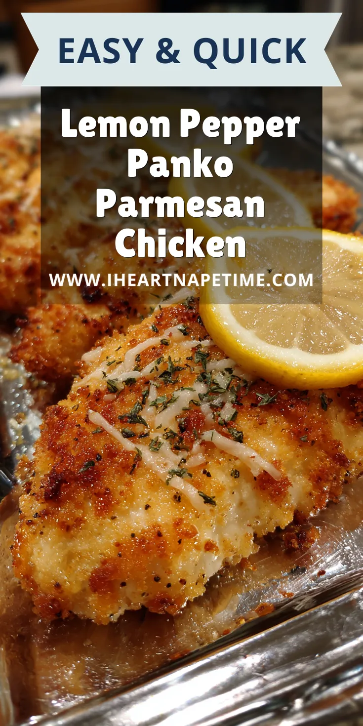 Lemon Pepper Panko Parmesan Chicken served warm with cozy spices