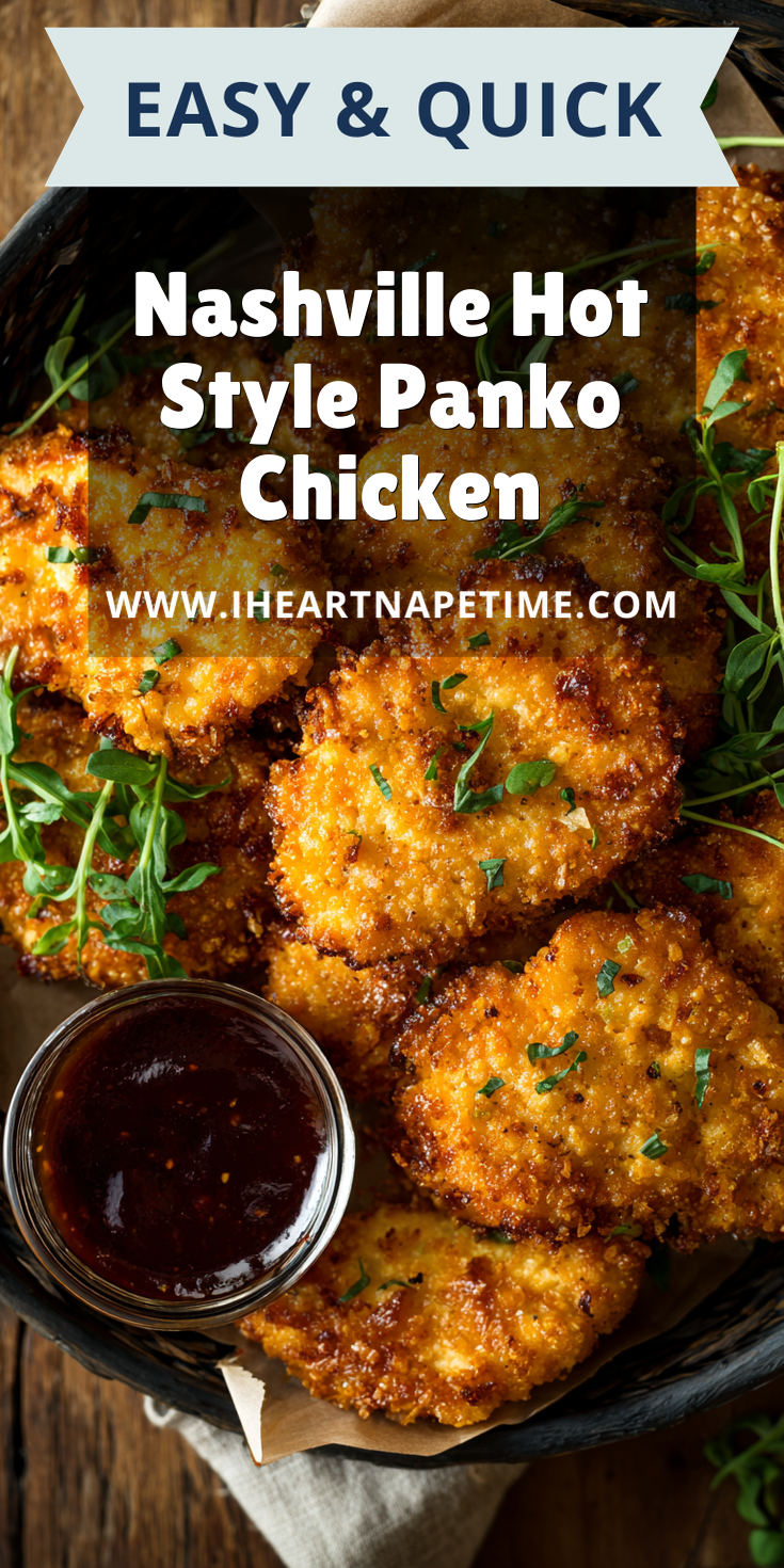 Nashville Hot Style Panko Chicken served warm with cozy spices