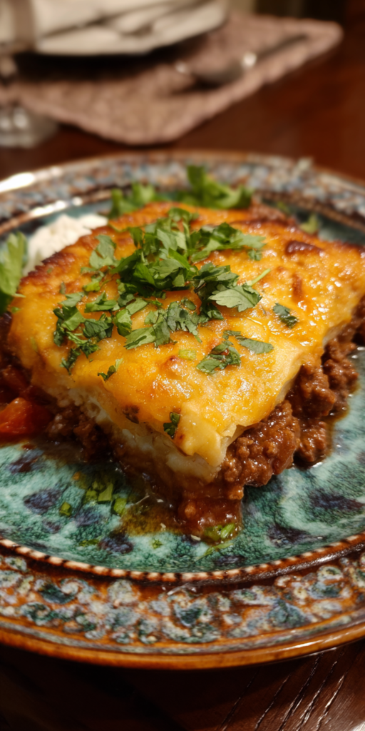 Shepherd’s Pie Style Chipotle Beef Casserole Recipe