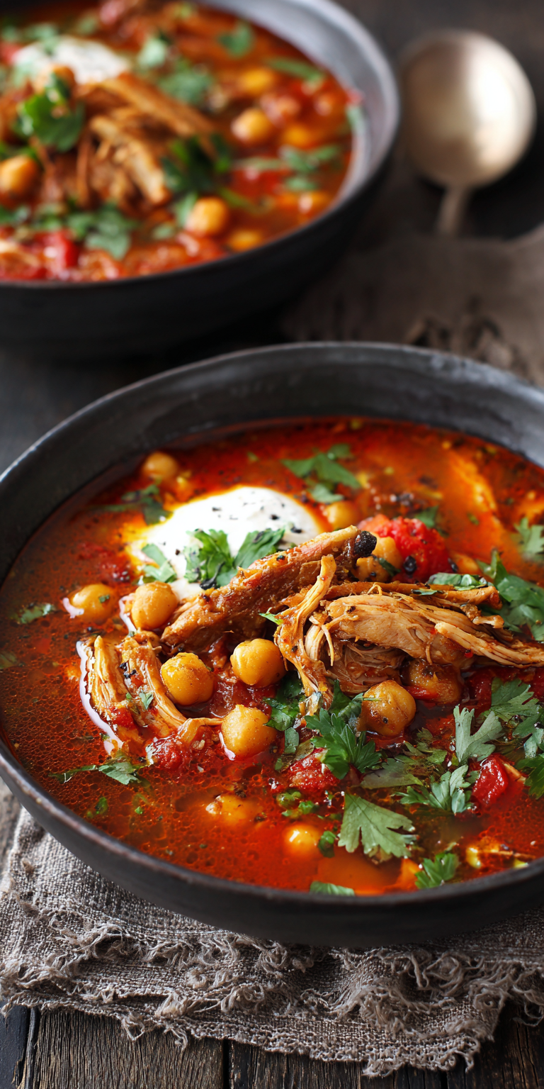 Slow Cooker Harissa Chicken & Chickpea Stew Recipe