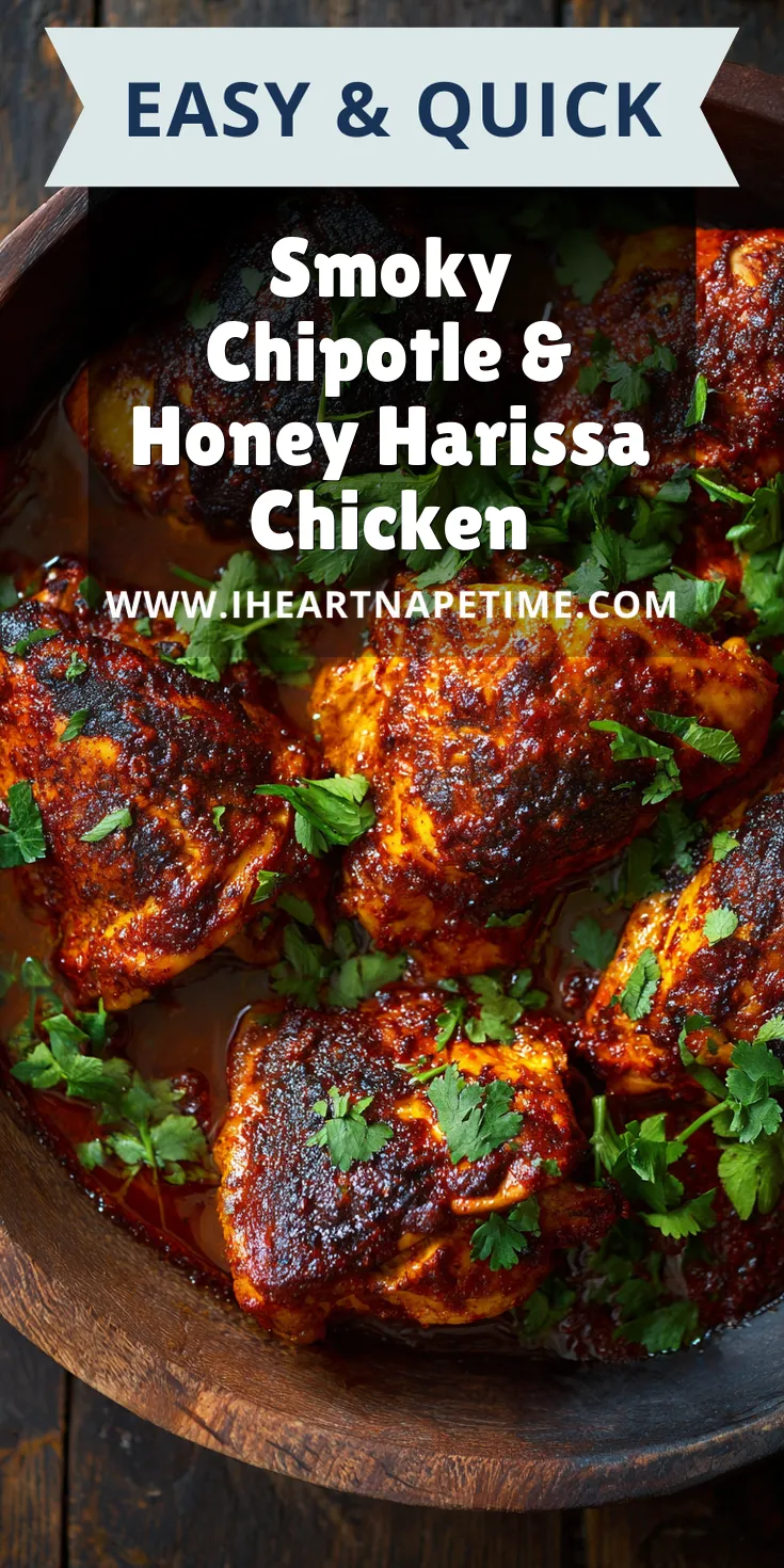 Smoky Chipotle & Honey Harissa Chicken served warm with cozy spices