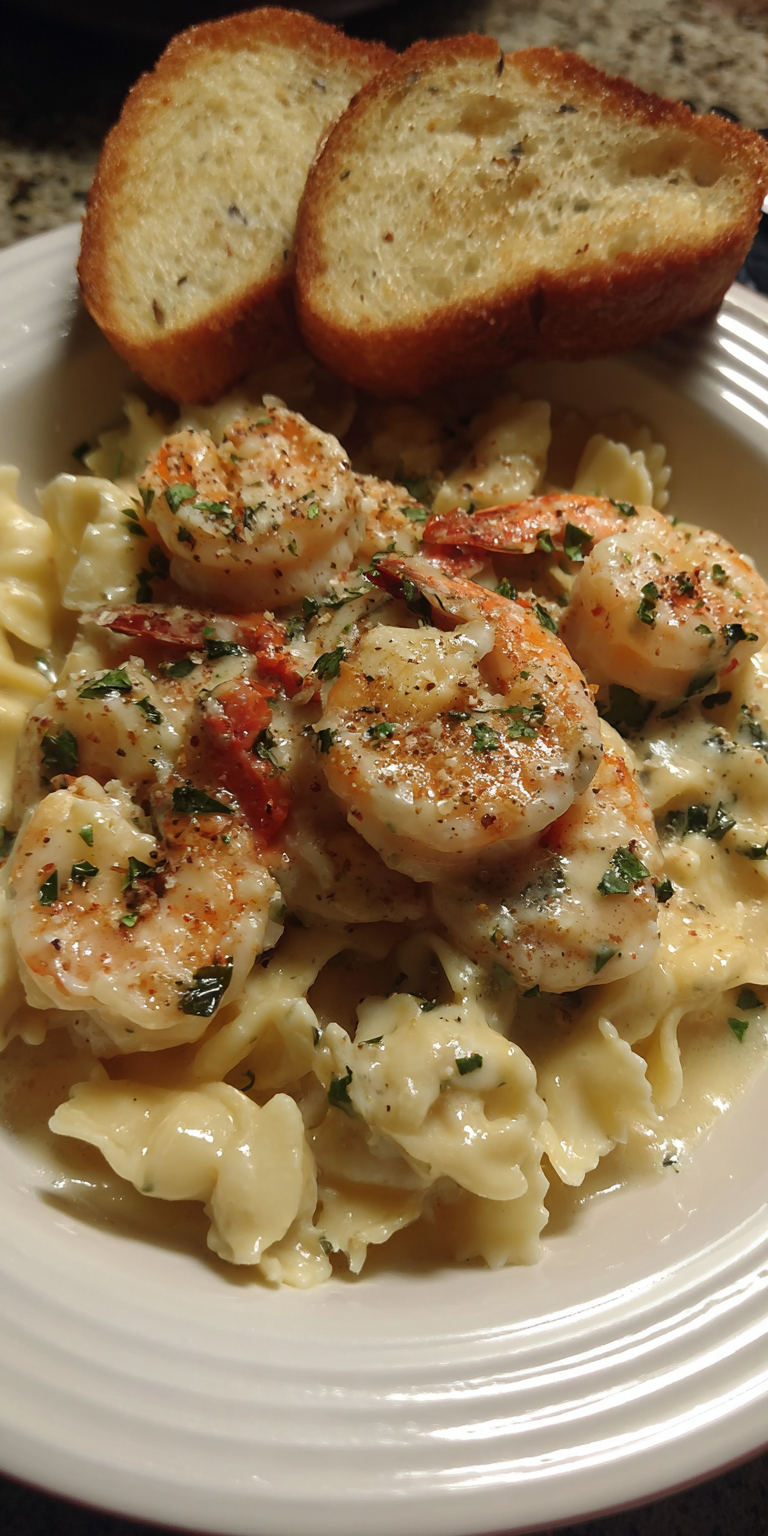 White Garlic Sauce Shrimp Lasagna Soup (Alfredo Style) Recipe