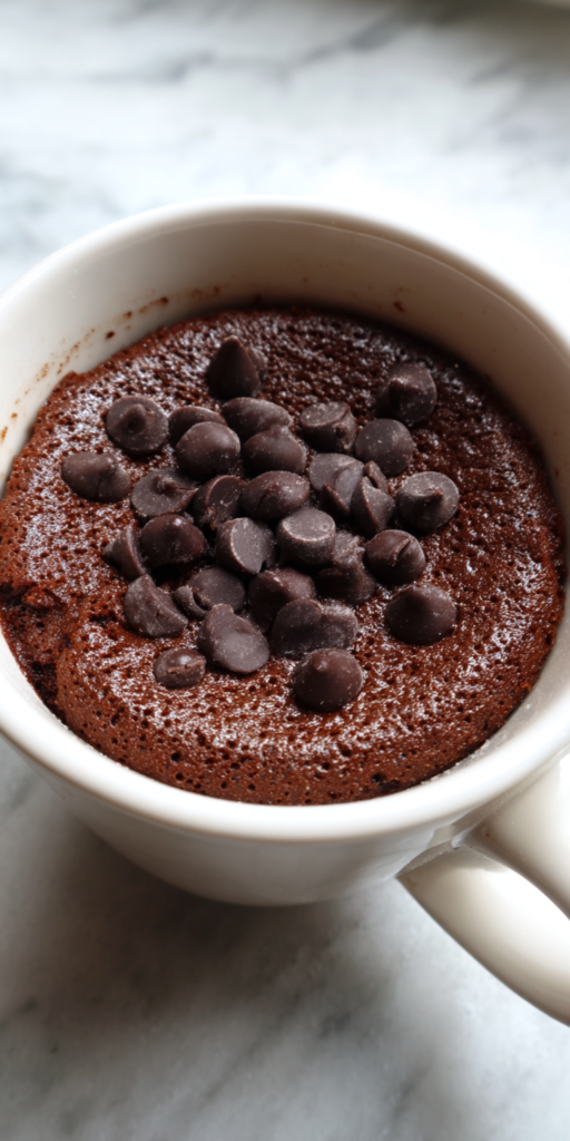 1 Minute Chocolate Mug Cake Recipe