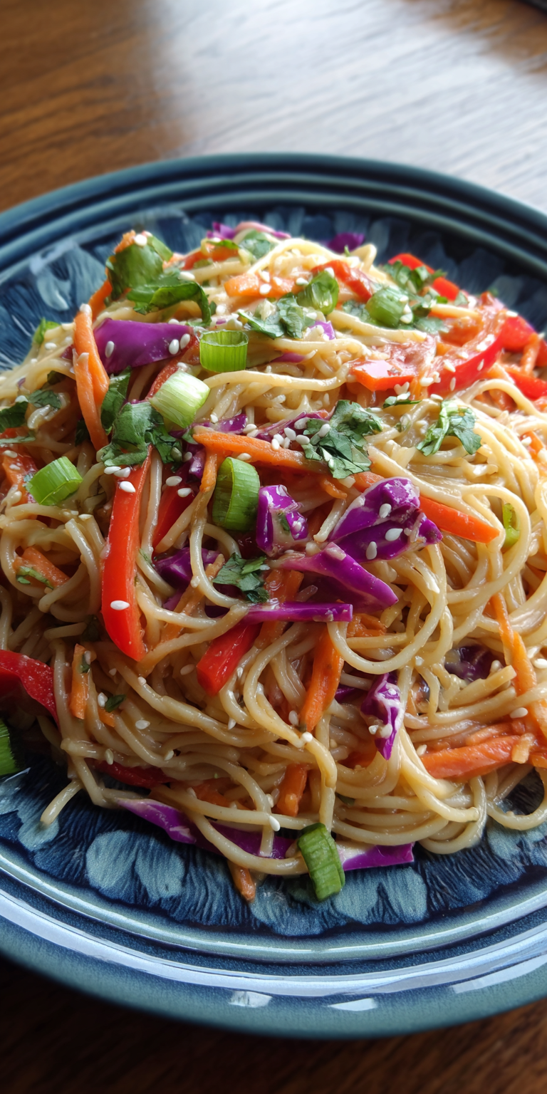 Asian Sesame Noodle Salad Meal Prep Recipe