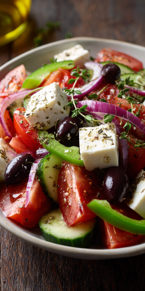 Authentic Greek Village Horiatiki Salad Recipe