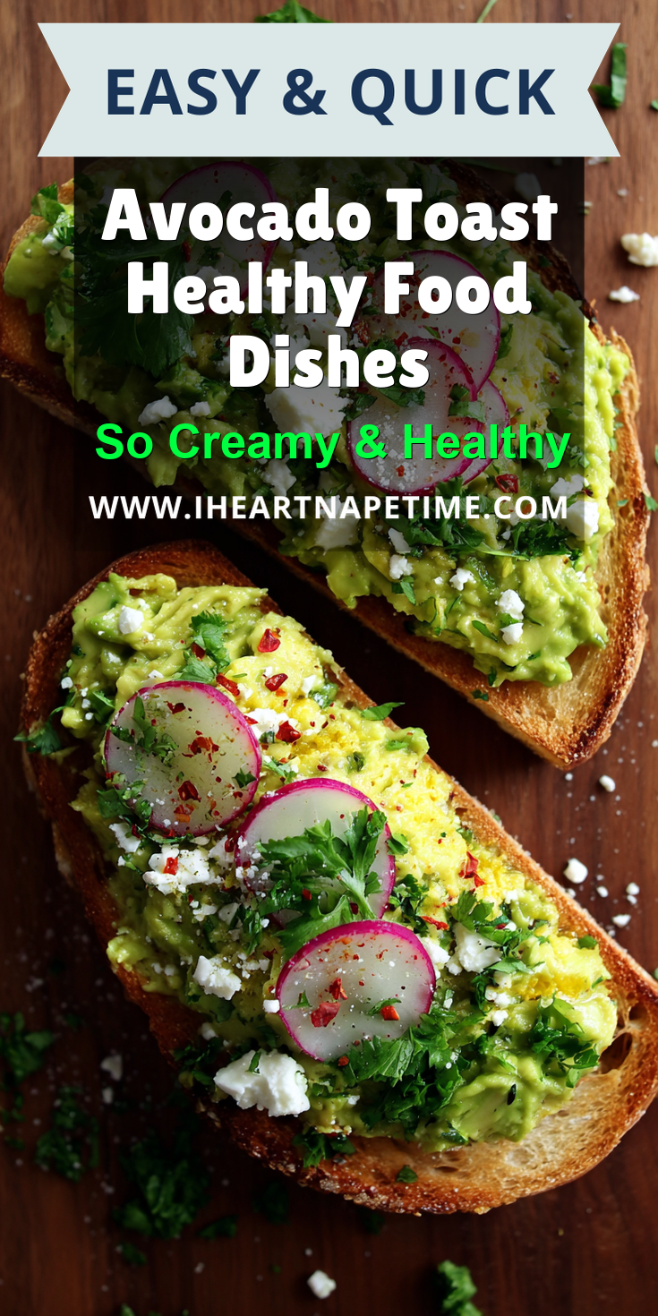 Avocado Toast Healthy Food Dishes served warm with cozy spices