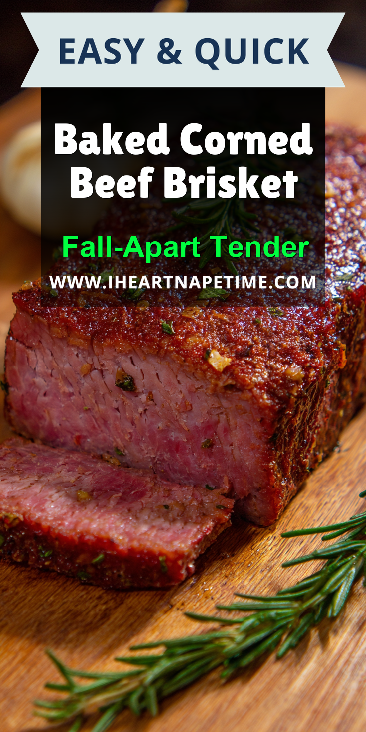 Baked Corned Beef Brisket served warm with cozy spices