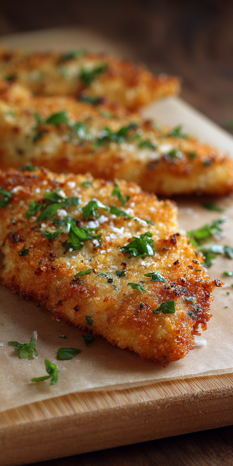 Baked Parmesan Crusted Easy Chicken Recipe