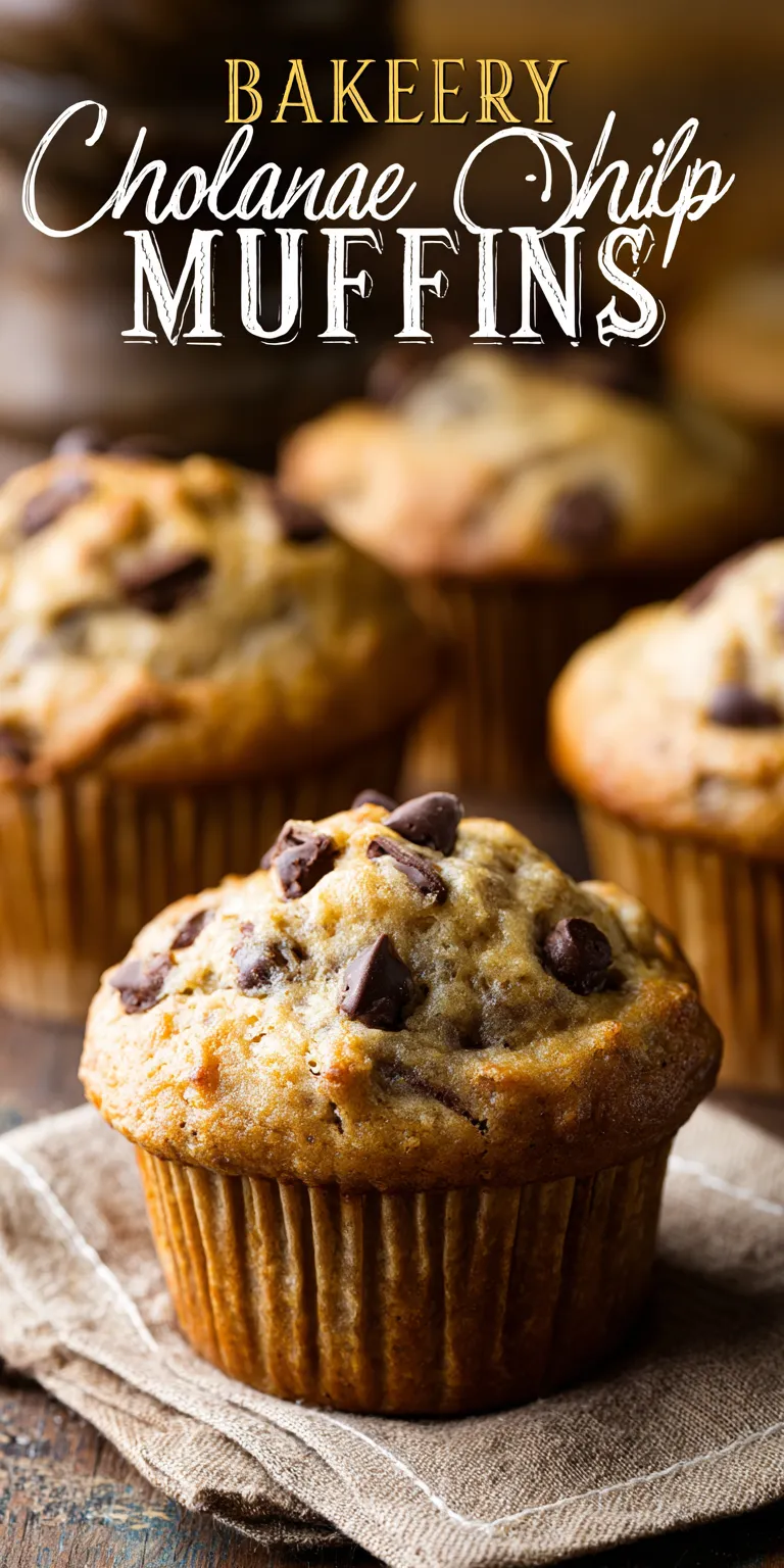 Bakery Style Chocolate Chip Banana Muffins served warm with cozy spices