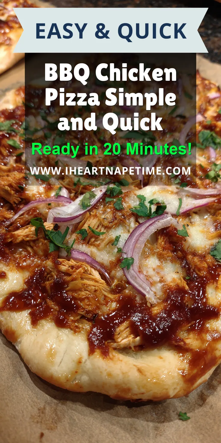 BBQ Chicken Pizza Simple and Quick served warm with cozy spices