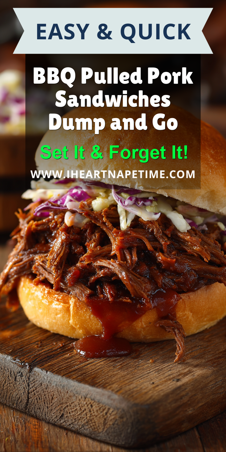 BBQ Pulled Pork Sandwiches Dump and Go served warm with cozy spices