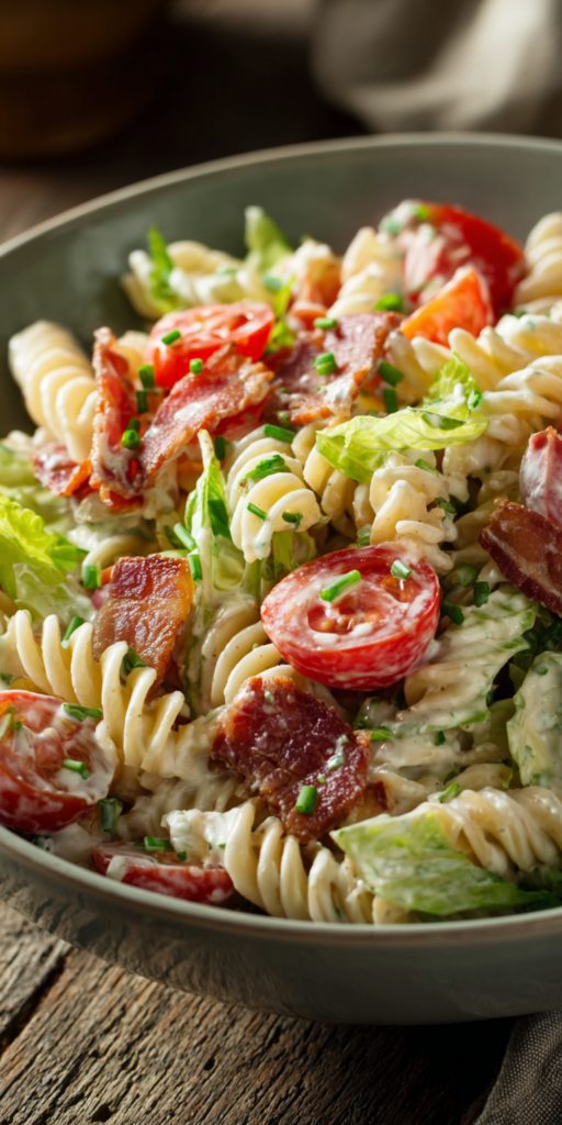 BLT Ranch Pasta Salad Easy Weeknight Dinners Recipe