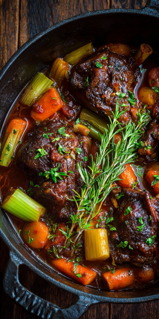 Braised Venison Shanks with Herbs Recipe