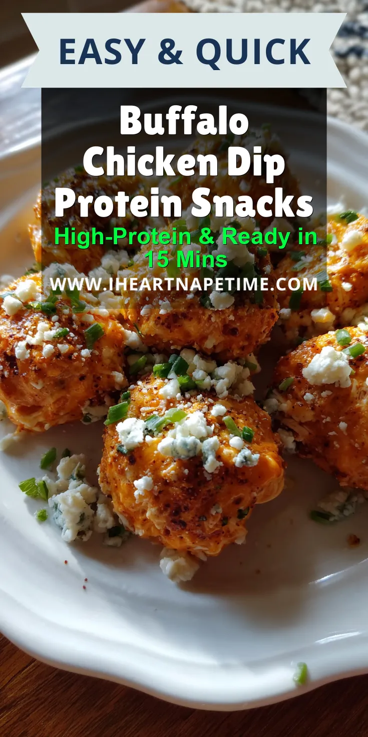 Buffalo Chicken Dip Protein Snacks served warm with cozy spices