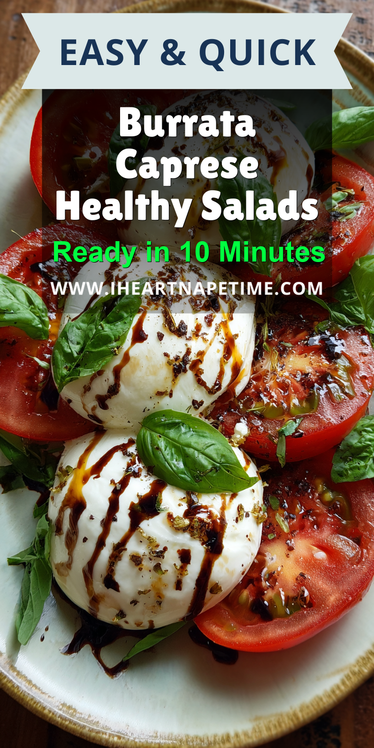 Burrata Caprese Healthy Salads served warm with cozy spices