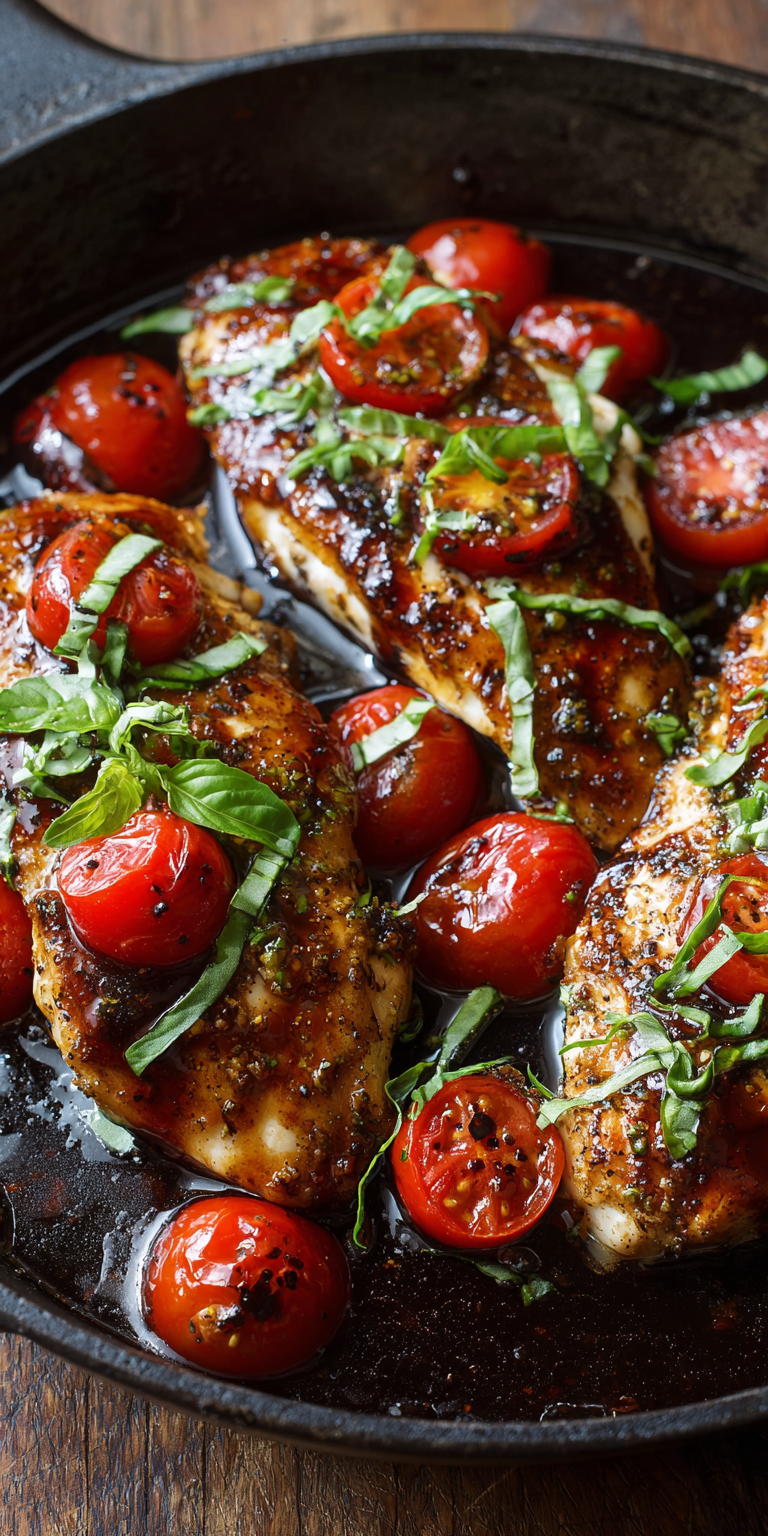 Caprese Chicken Balsamic Dinner Ideas served warm with cozy spices