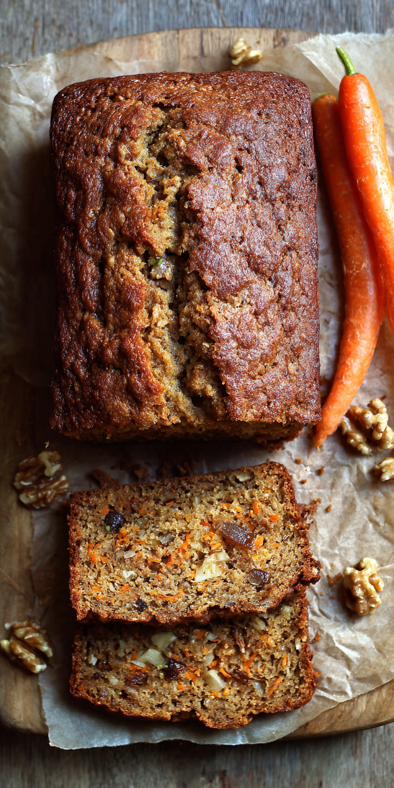 Carrot Cake Banana Bread Loaf Recipe