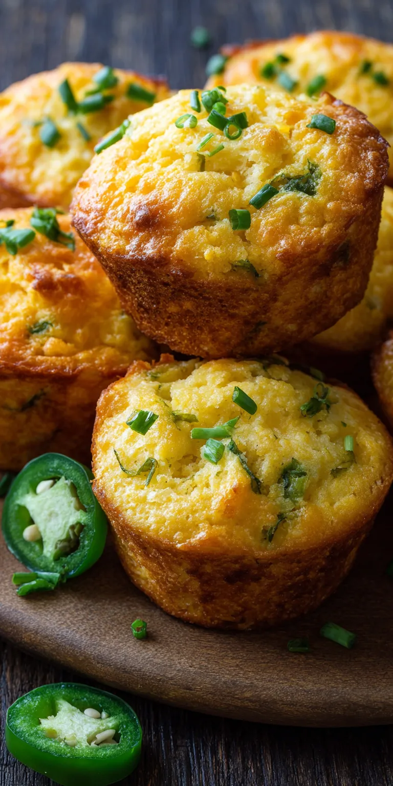 Cheesy Jalapeno Cornbread Muffins served warm with cozy spices