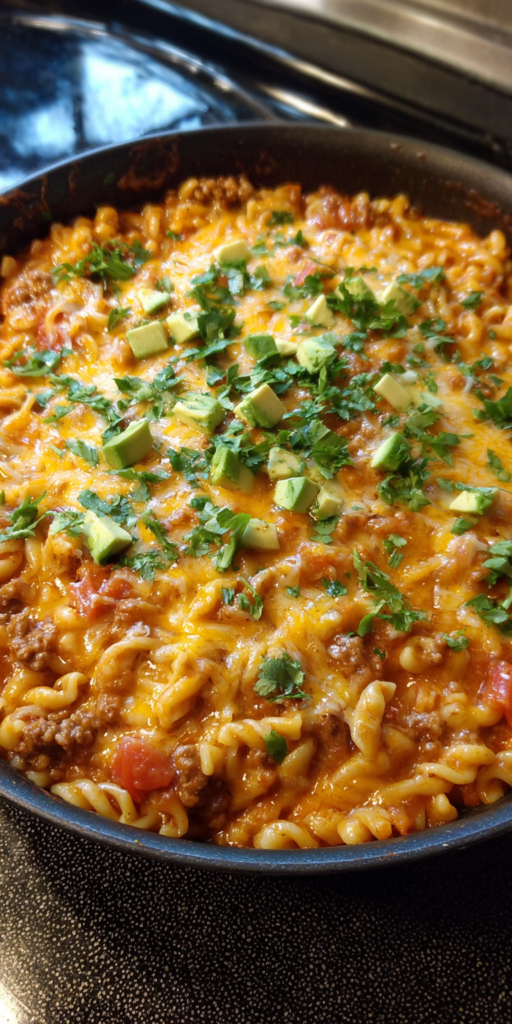 Cheesy Taco Pasta Simple Recipe