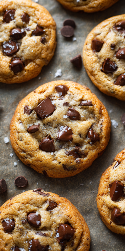 Chewy Gooey Chocolate Chip Cookies served warm with cozy spices