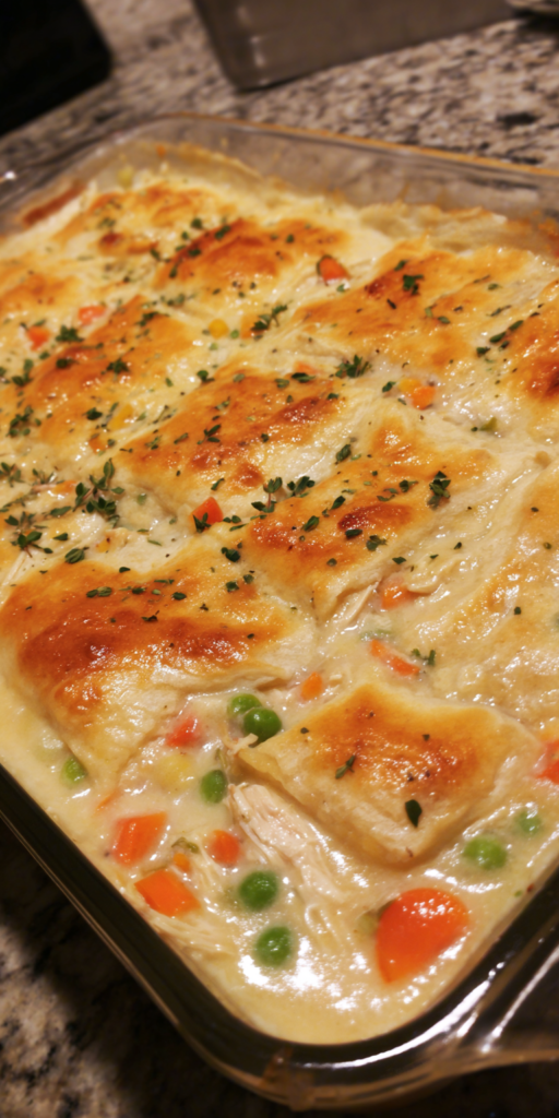 Chicken Pot Pie Casserole Simple Dinner Ideas Recipe
