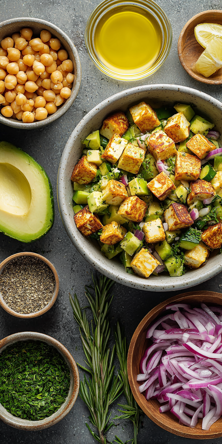 Chickpea Feta Avocado Salad Recipe