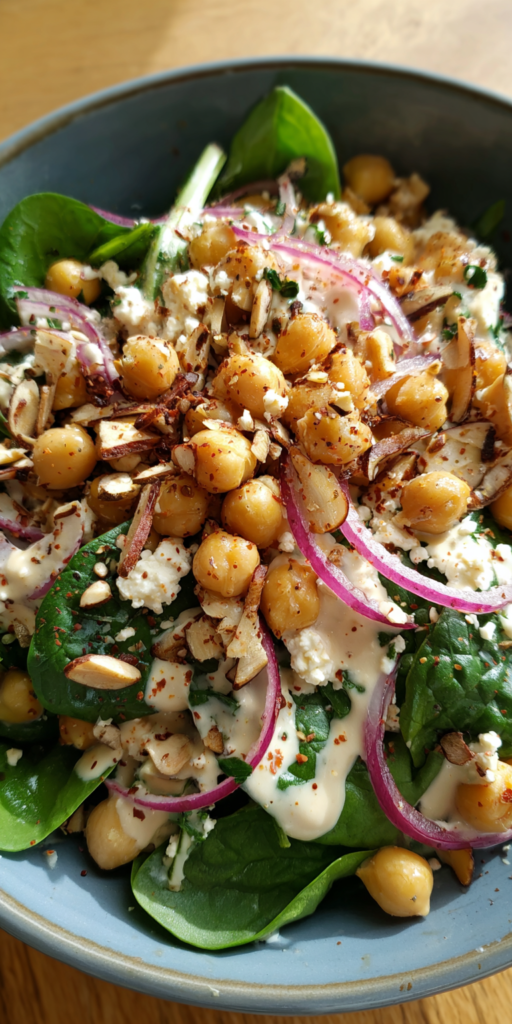 Chickpea Spinach Easy Salads Recipe