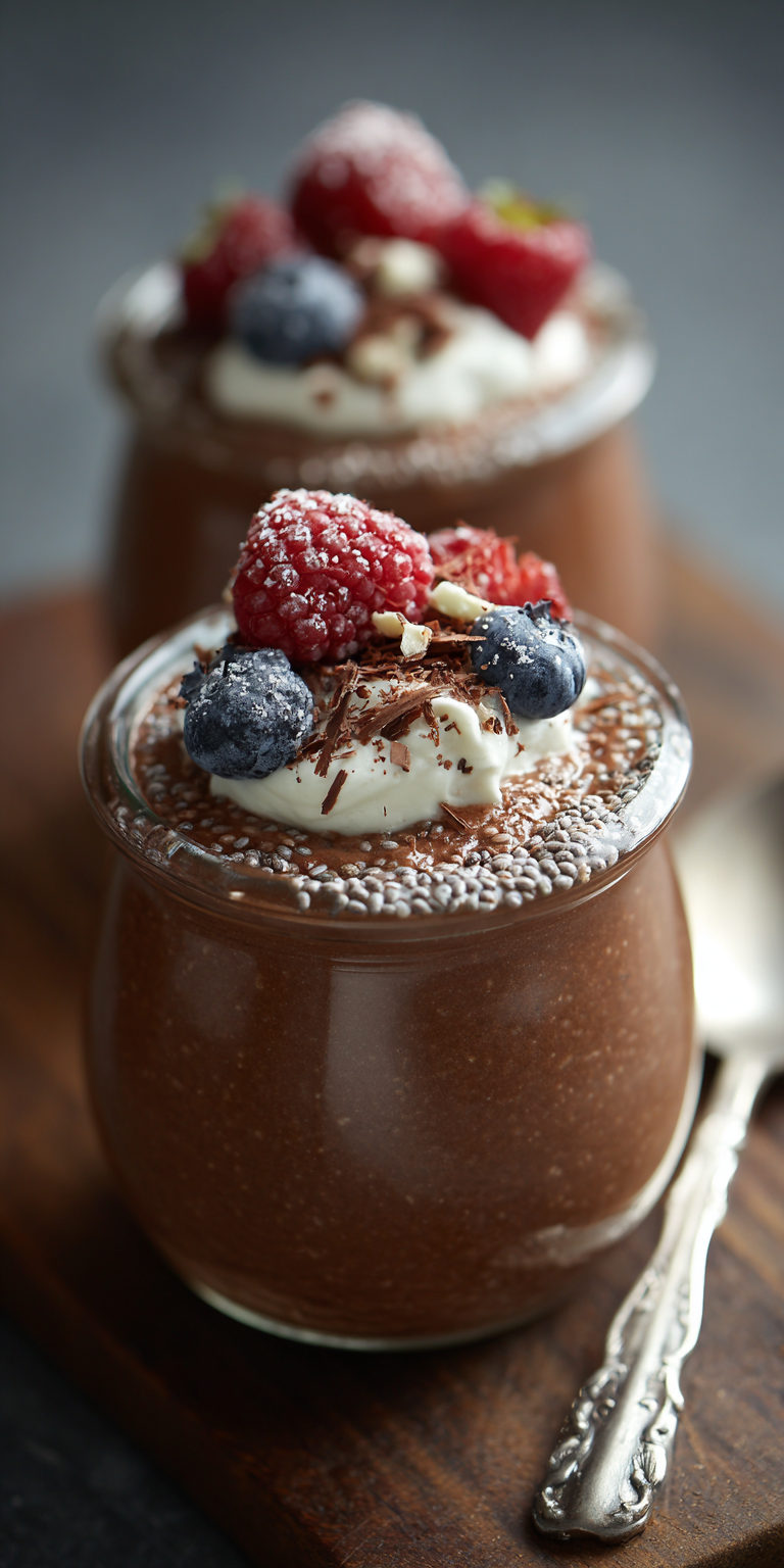 Chocolate Chia Pudding High Protein Snacks served warm with gentle spices and a cozy aroma