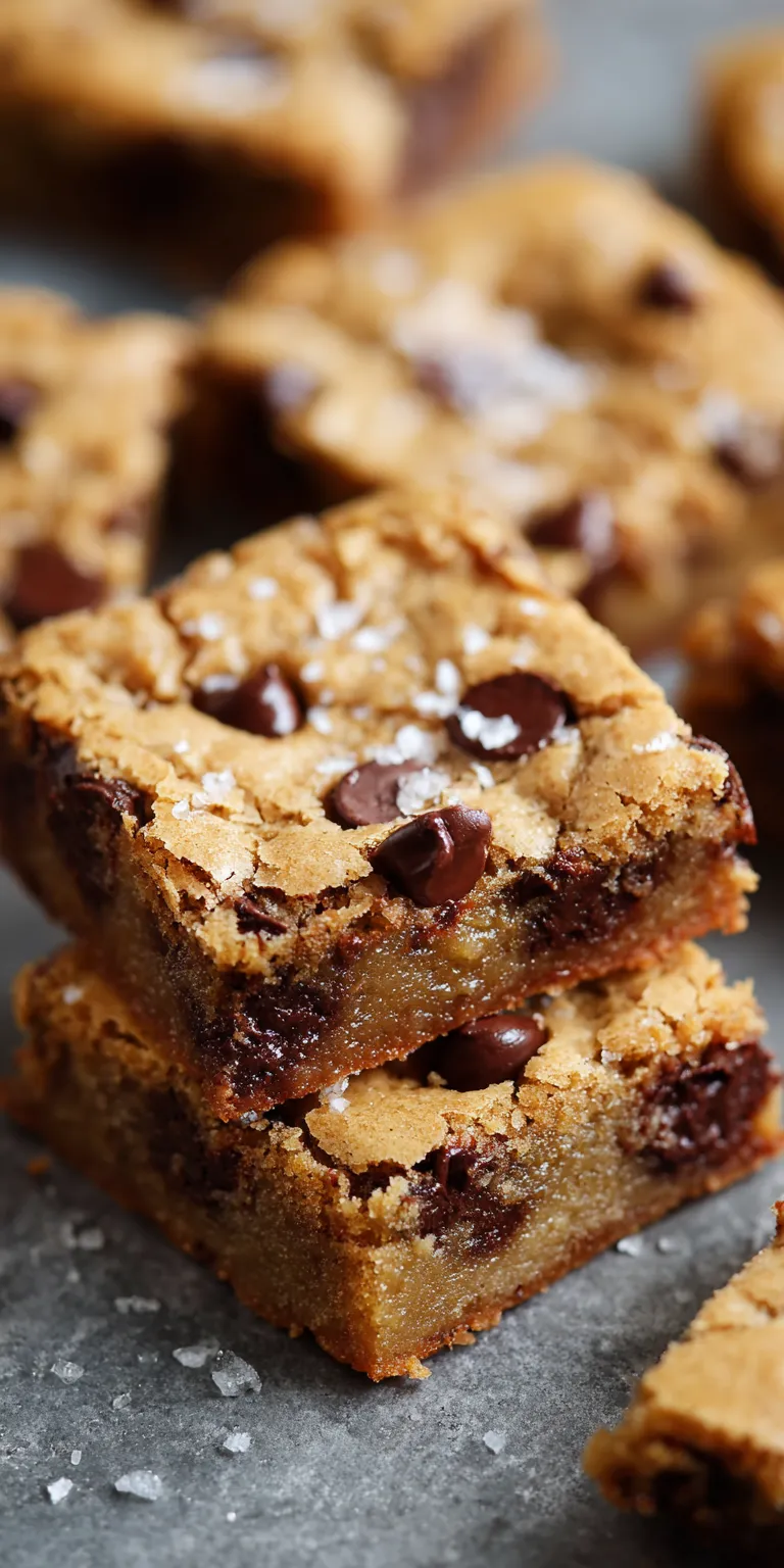 Chocolate Chip Cookie Bars served warm with cozy spices